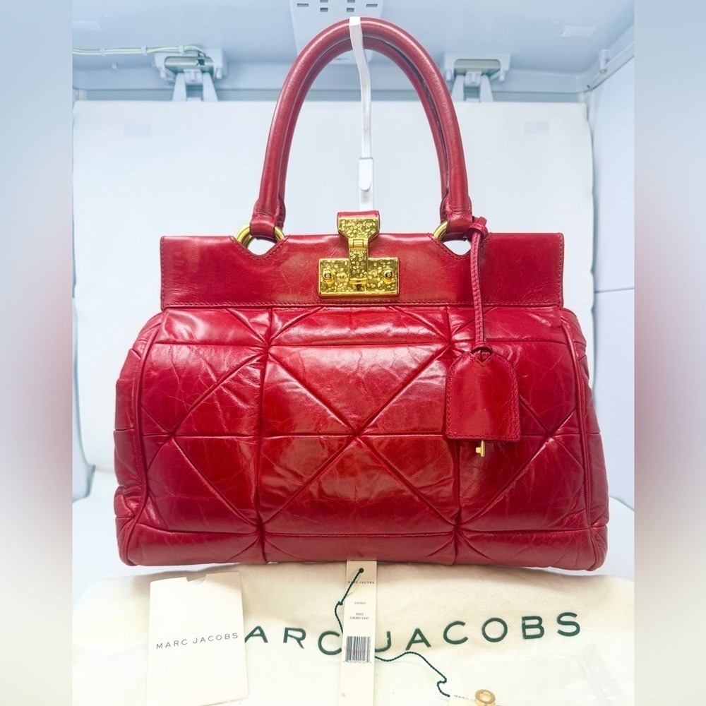 Marc Jacobs Cherry Tart Patchwork Leather Klein Bag w/ original tags pre 2005